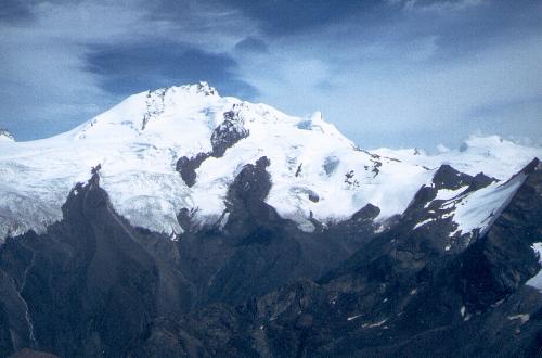 Rimpfischhorn taget fra Bösentrift nordtop (3248m) den 19.08.84