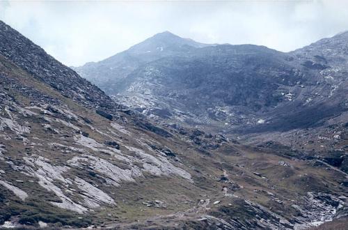 Joderhorn med Tälli i forgrunden set fra Innere Bodmen (2260m) den 22.08.00