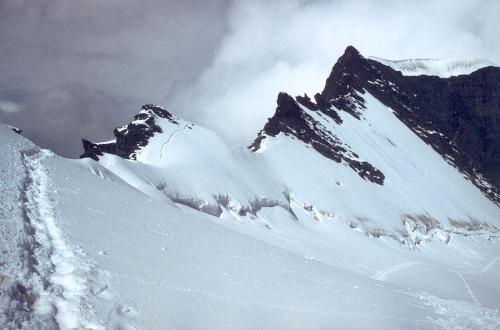 Feechopf set fra Feejoch (3810m) den 22.08.84