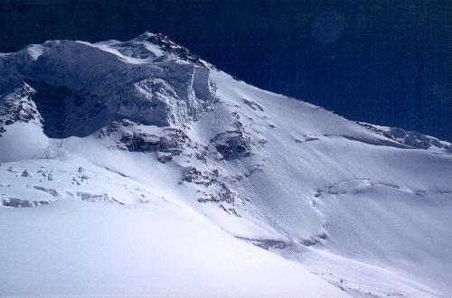 Dom NW-flanke set fra Hohberggletscher (3860m) den 29.08.87