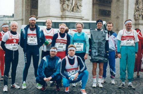 Med de andre spartanere i Paris for at løbe marathon