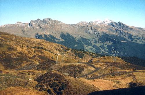 Faulhorn, Similihorn og Reeti samt Wildgärst og Schwarzhorn set fra Kleine Scheidegg den 20.10.81