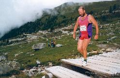 1996: Nær Chalet Blanche, ved starten af den sidste stigning op mod Hotel Weisshorn.