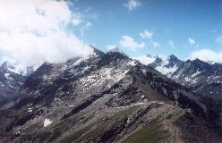 Garde de Bordon med Moiry-gruppen til højre, set fra Corne de Sorebois