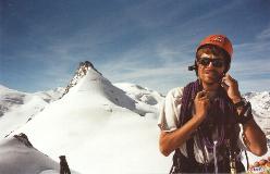 Allan Hilliger på toppen af Allalinhorn