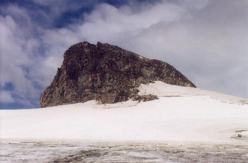 Hintere Jamspitze set fra Jamtalferner nedenfor Jamjoch