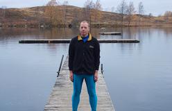 Min gode ven Pete (mamil) under vandreturen på Hallandsleden.
