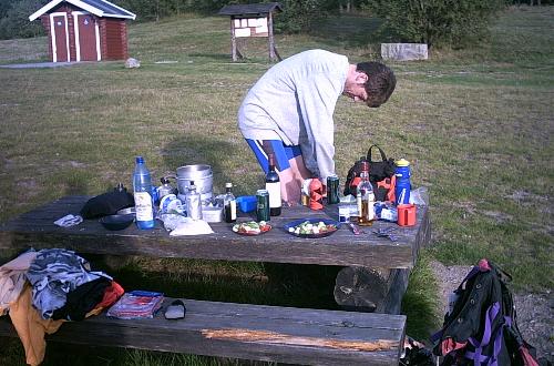 Lejrpladsen ved Bjäveröd har alle faciliteter både dag og nat, her ved et besøg i 2003.