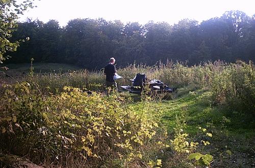 Den idyllisk beliggende overnatningsplads ved Avnstrup.