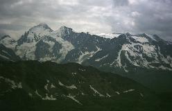 Dent Blanche, Grand Cornier, Bouquetins og Pigne de la Lé set fra Combautanna