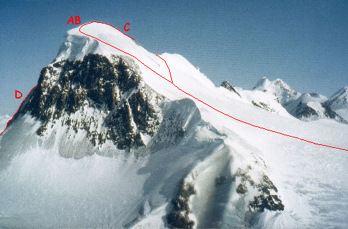 Breithorn set fra Klein Matterhorn