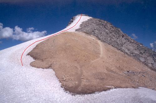 Klein Allalin set fra Hinter Allalinpass