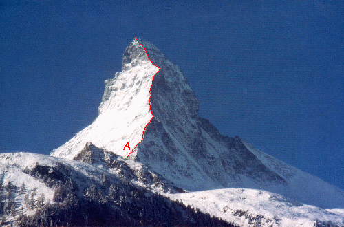 Matterhorn set fra Winkelmatten