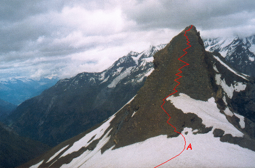 Mettelhorn med Mattertal i baggrunden