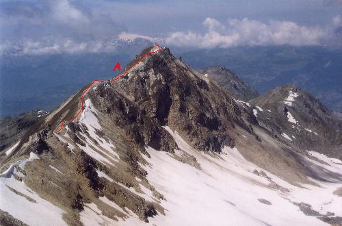 Rothorn set fra Bella Tola